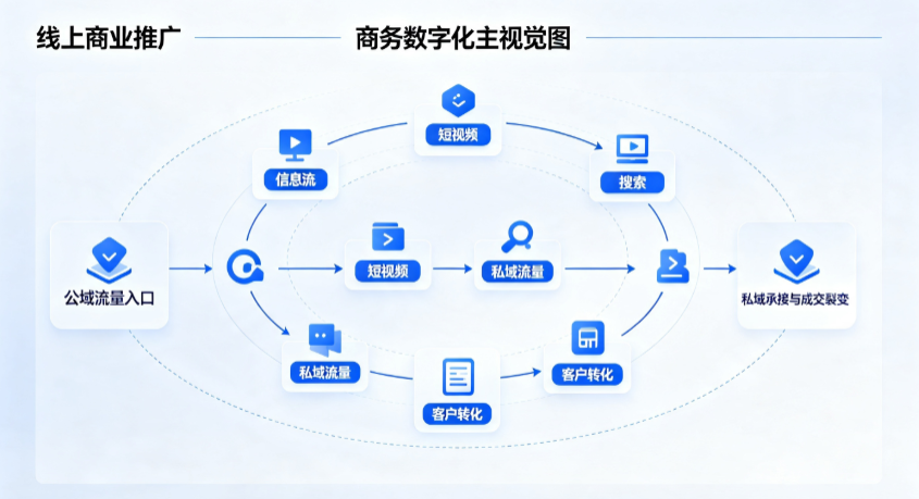 裕安区线上商业推广怎么做？全域流量闭环搭建与低成本转化实战指南